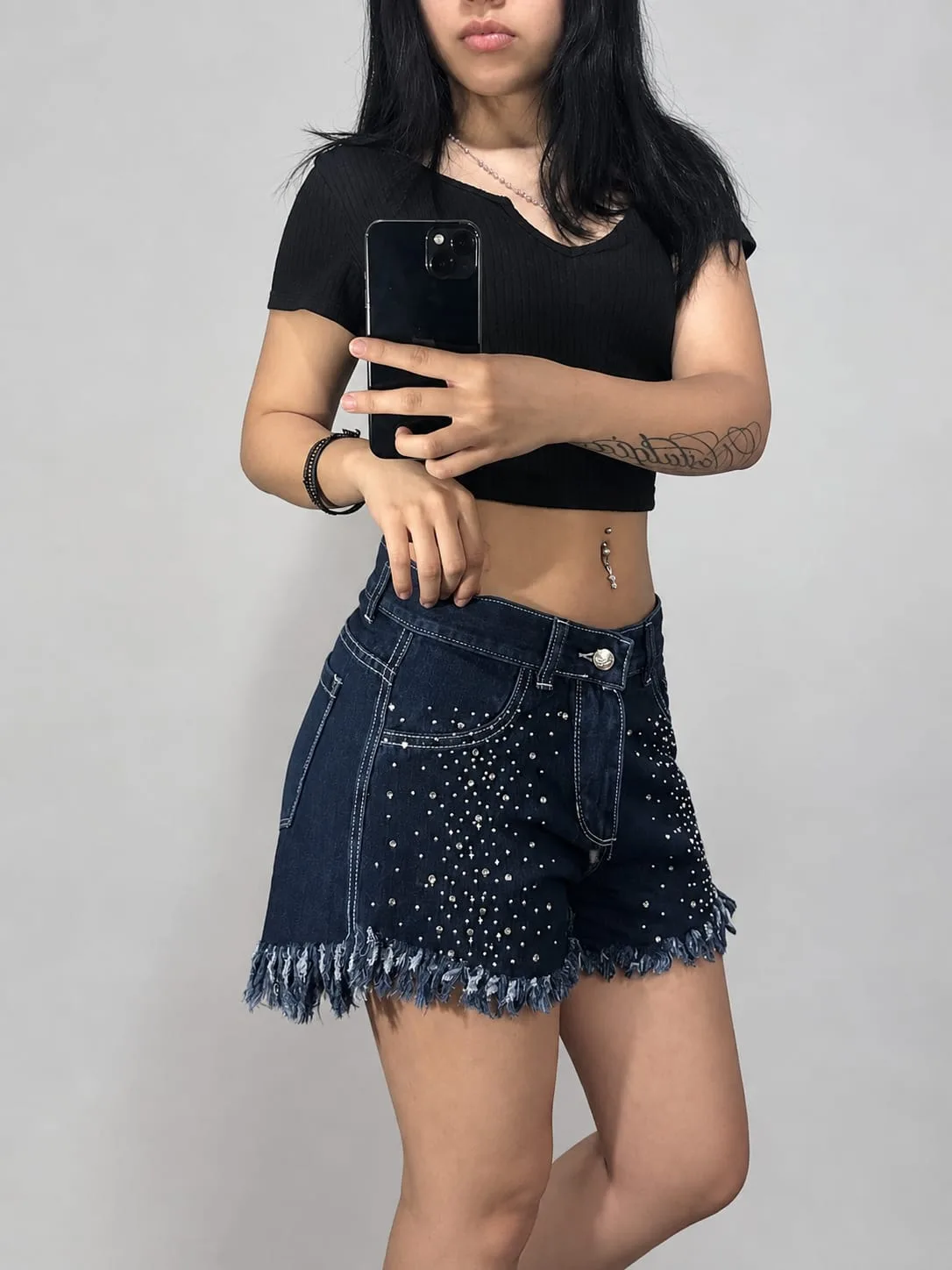 Short brillos Delanteros