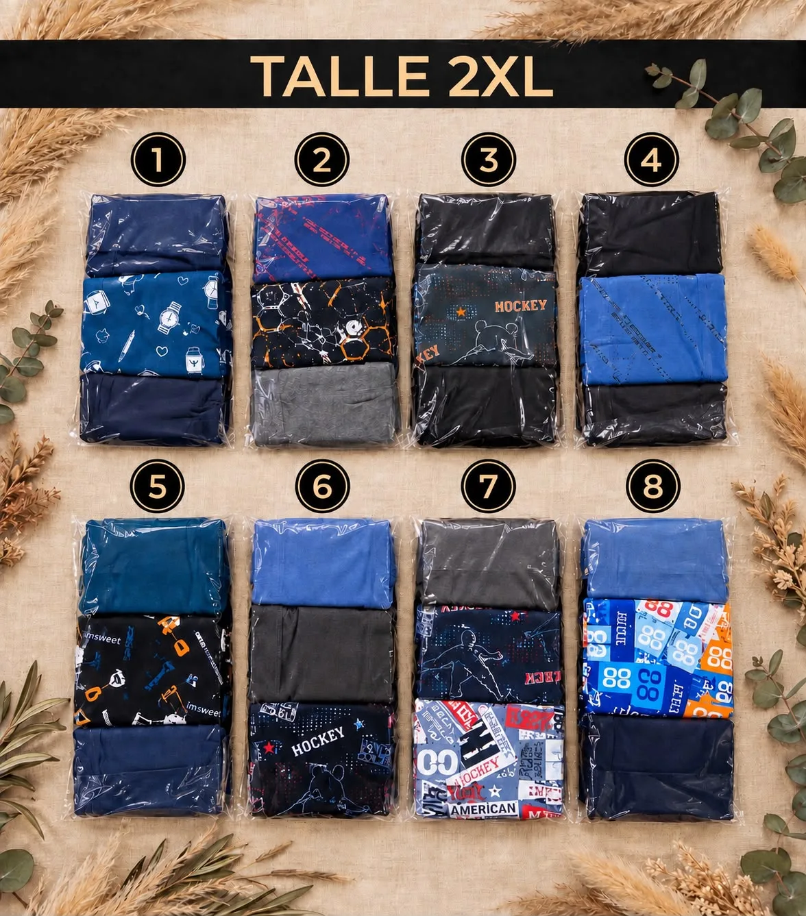 Pack x3 Boxer UOMO Talle 2XL